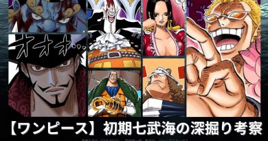 【ワンピース】初期の七武海の深掘り考察